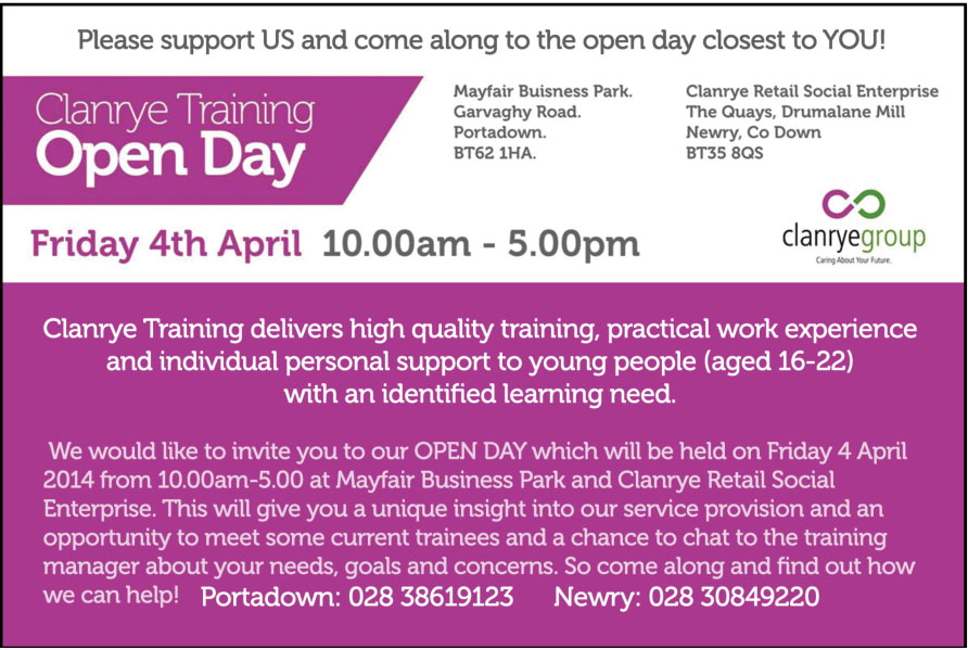 Clanrye Training Open Day